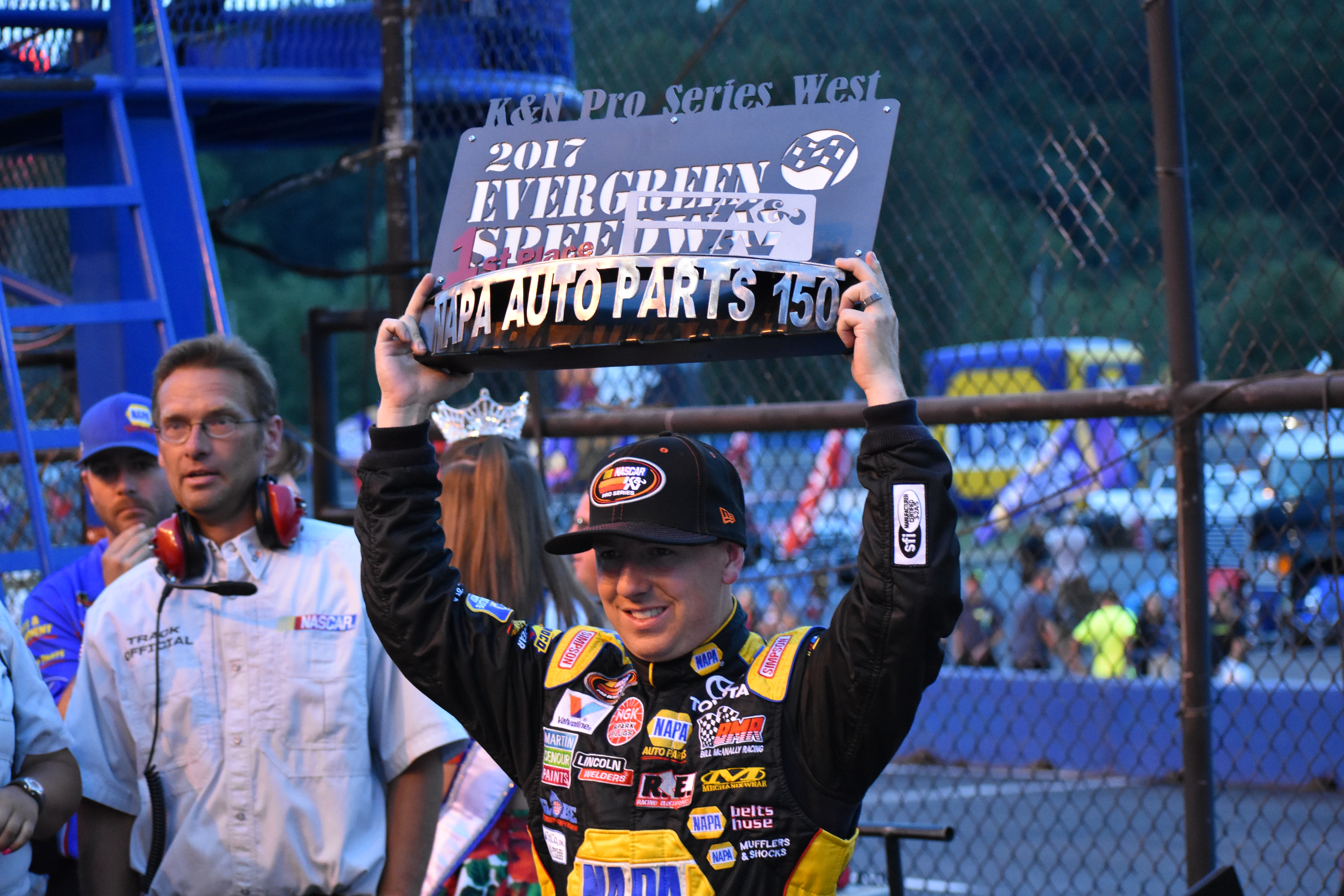 Evergreen’s Dominator: Chris Eggleston wins the NAPA Auto Parts 150 at Evergreen Speedway